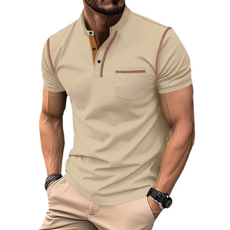 Summer men's short-sleeved round neck T-shirt