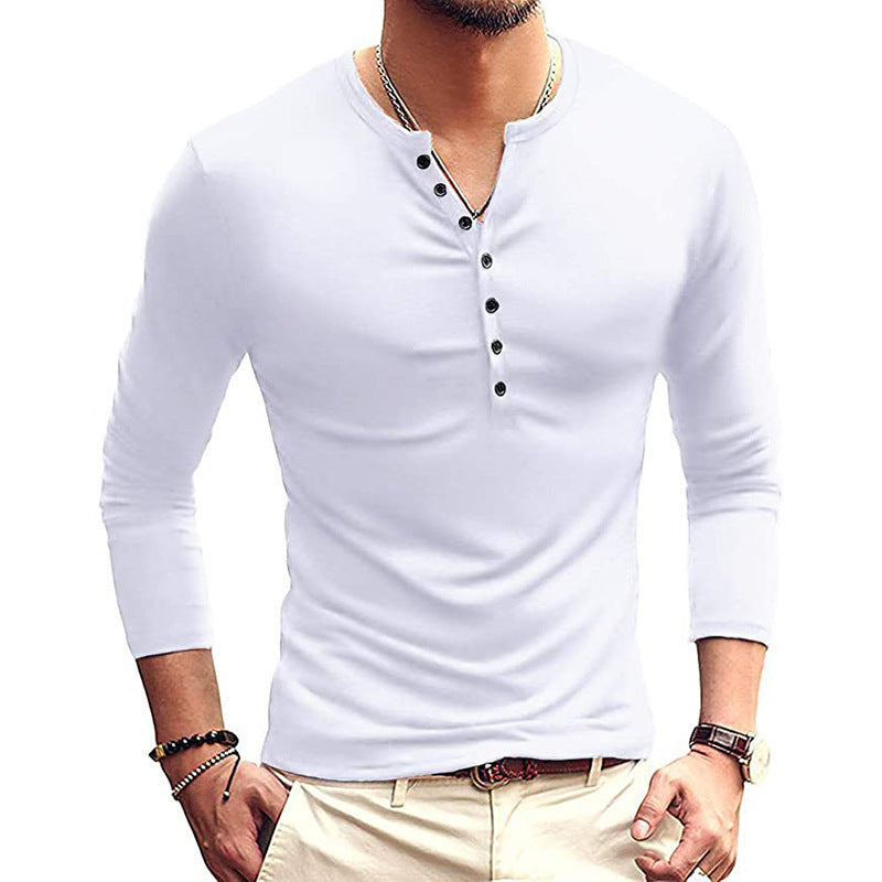 Men's autumn and winter T-shirts new men's T-shirts long-sleeved bottoming shirts