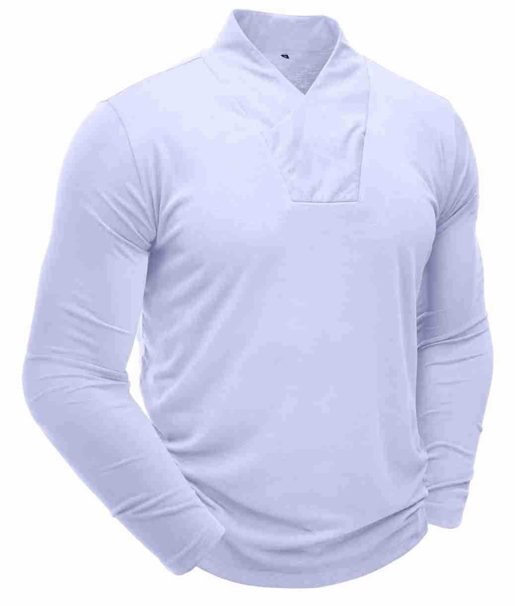 Men's long-sleeved high-necked T-shirt, men's base shirt, men's T-shirt clothes