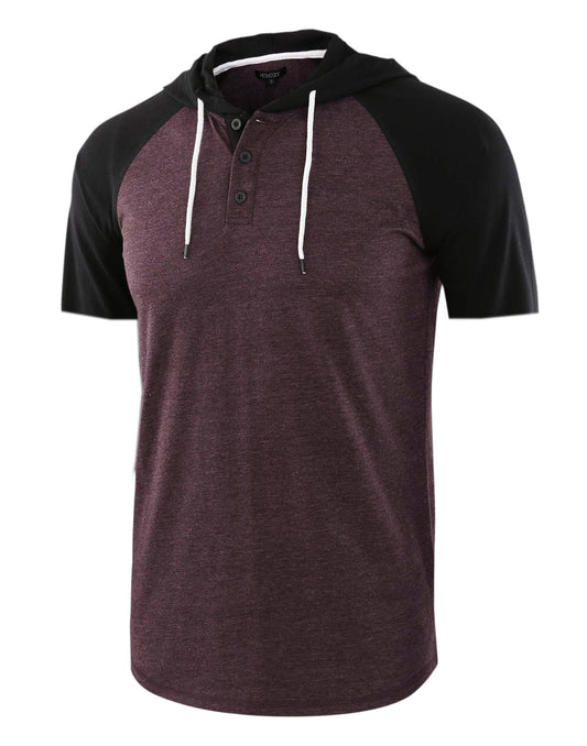 Men's T-shirt Men's T-shirt Men's short-sleeved hooded T-shirt