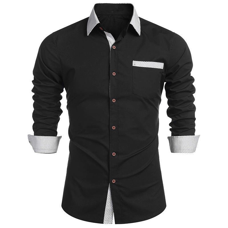 Men's shirt long sleeves 2021 new autumn and winter men's high-end shirts men's shirts