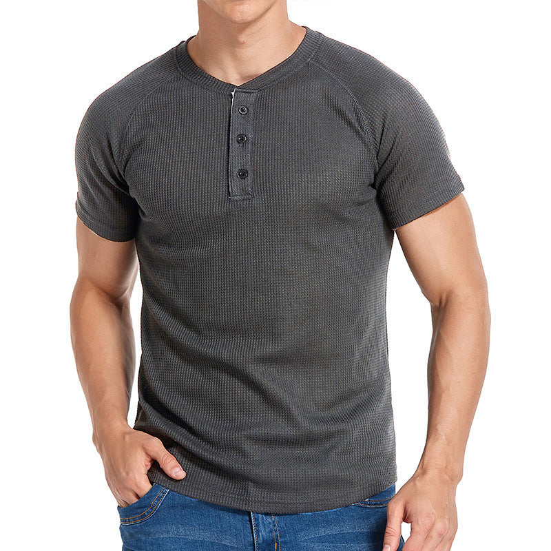 Men's T-shirt New short-sleeved men's short T-shirt