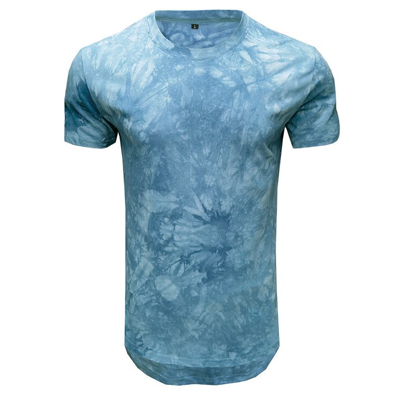 Summer new clothes men's hip hop tie-dye short-sleeved men's T-shirt men's clothing