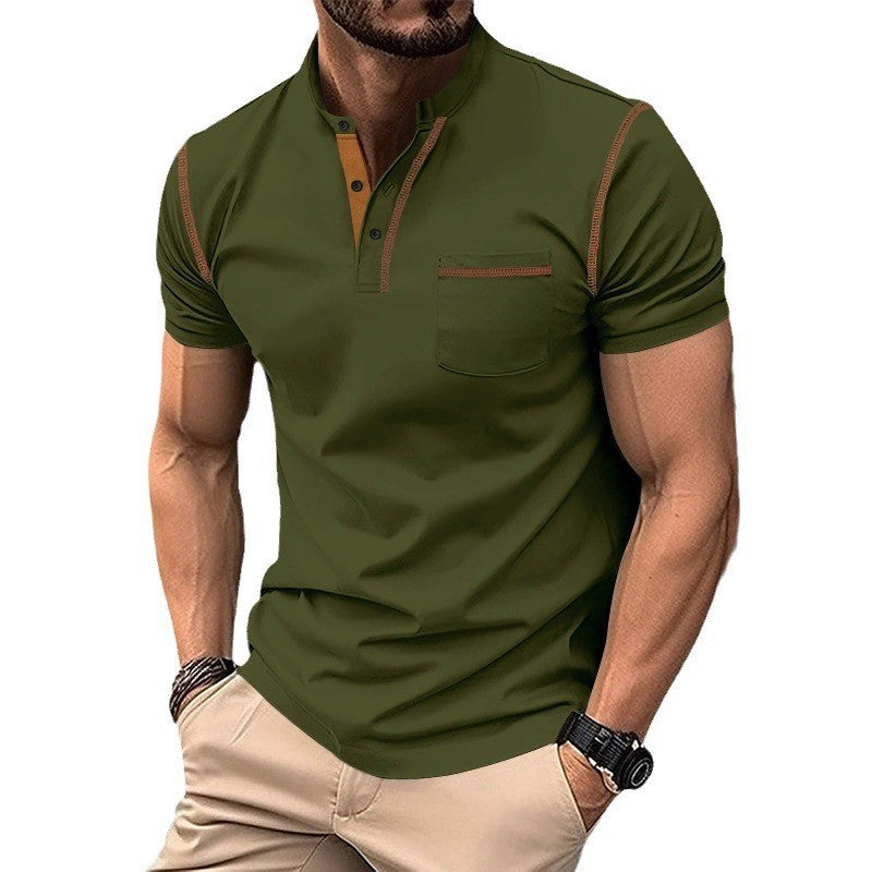 Summer men's short-sleeved round neck T-shirt