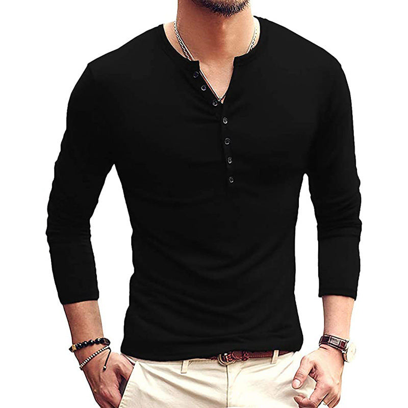 Men's autumn and winter T-shirts new men's T-shirts long-sleeved bottoming shirts