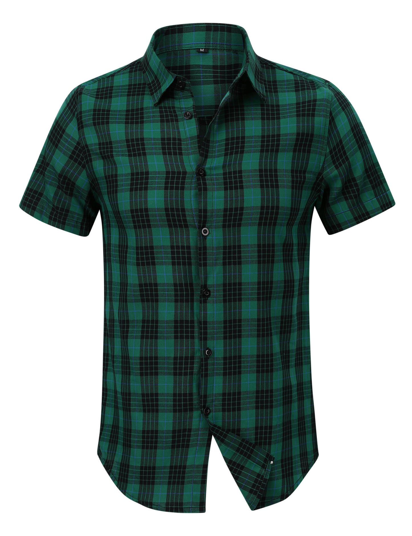 Men's casual Hawaiian shirts, men's short-sleeved shirts, men's shirts, plaid shirts