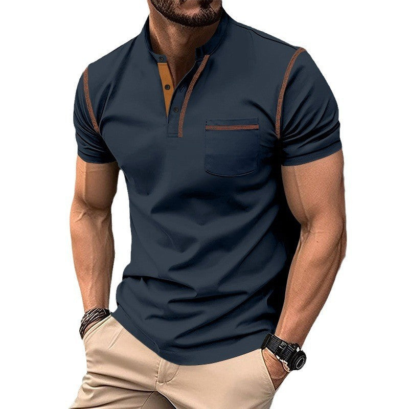 Summer men's short-sleeved round neck T-shirt