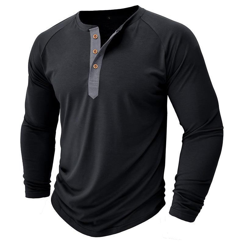 Autumn and winter men's long-sleeved T-shirts men's bottoming shirts men's T-shirt clothes