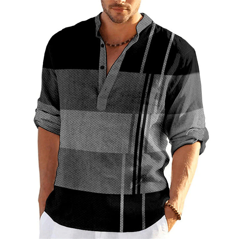 New fashion men's spring and autumn men's business slim casual shirt long sleeve shirt