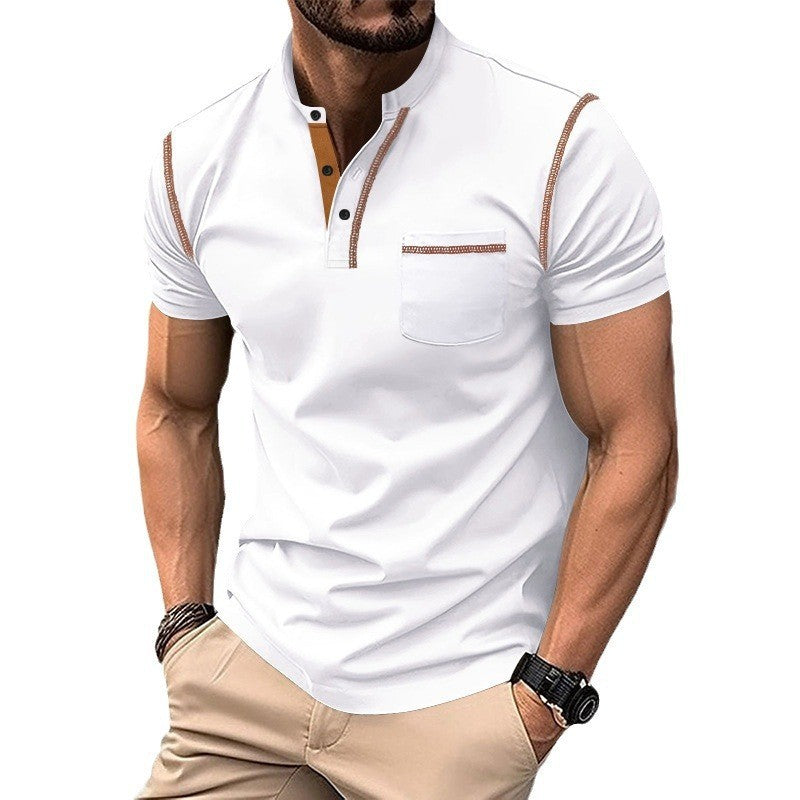 Summer men's short-sleeved round neck T-shirt