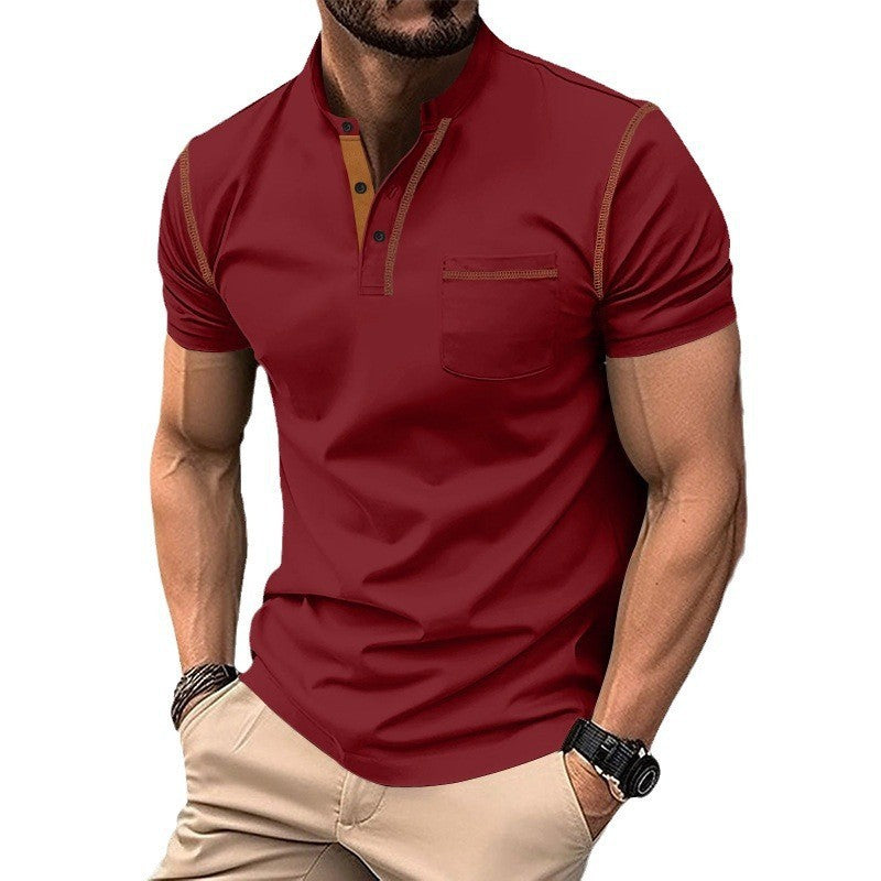 Summer men's short-sleeved round neck T-shirt