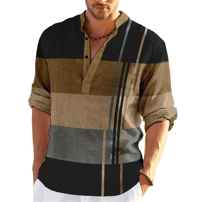 New fashion men's spring and autumn men's business slim casual shirt long sleeve shirt