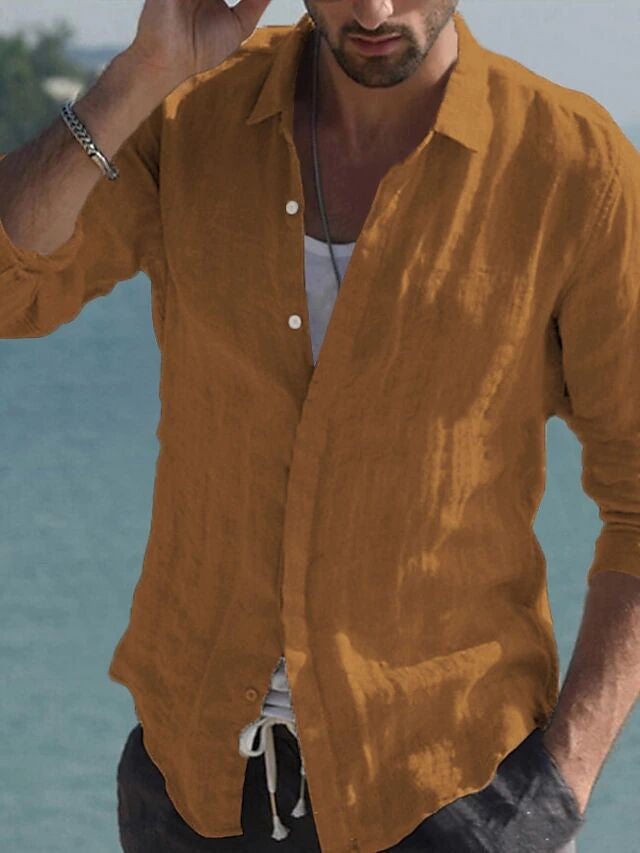 Linen summer shirts spring and summer casual everyday shirts