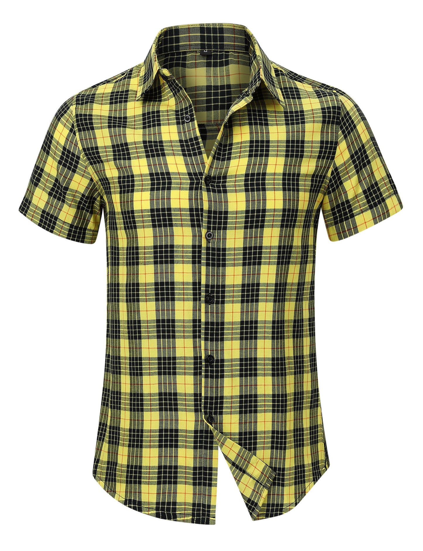 Men's casual Hawaiian shirts, men's short-sleeved shirts, men's shirts, plaid shirts