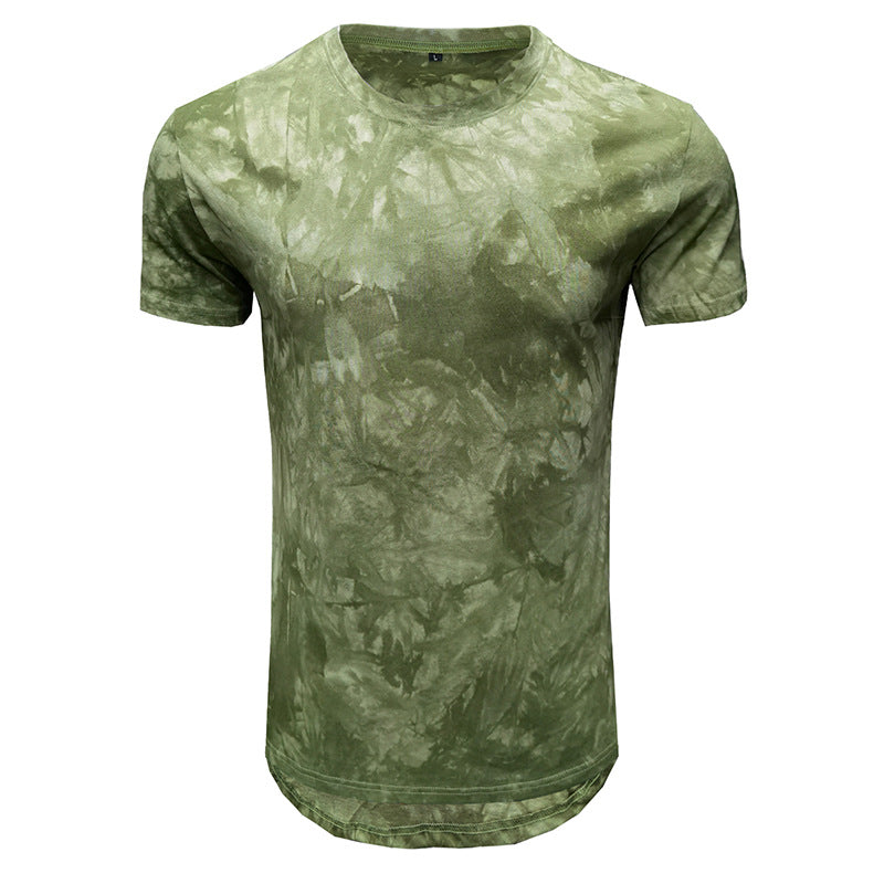 Summer new clothes men's hip hop tie-dye short-sleeved men's T-shirt men's clothing