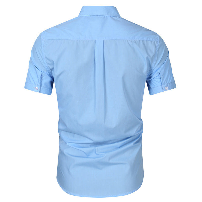 Men's short-sleeved shirts with contrasting colors and broken dots