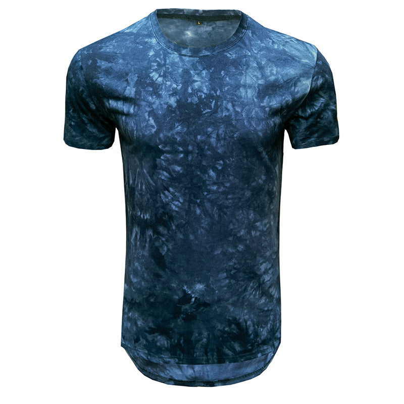 Summer new clothes men's hip hop tie-dye short-sleeved men's T-shirt men's clothing