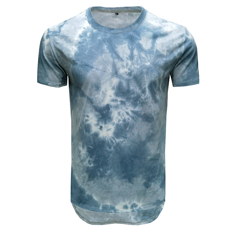 Summer new clothes men's hip hop tie-dye short-sleeved men's T-shirt men's clothing